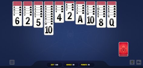 Solitaire Spider Blue - Screenshot